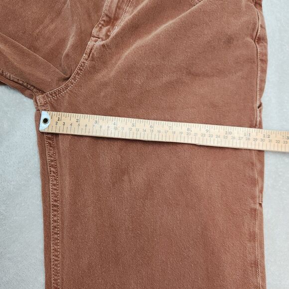 Free People Women's Straight Leg Jeans in Brown - Picture 7 of 12